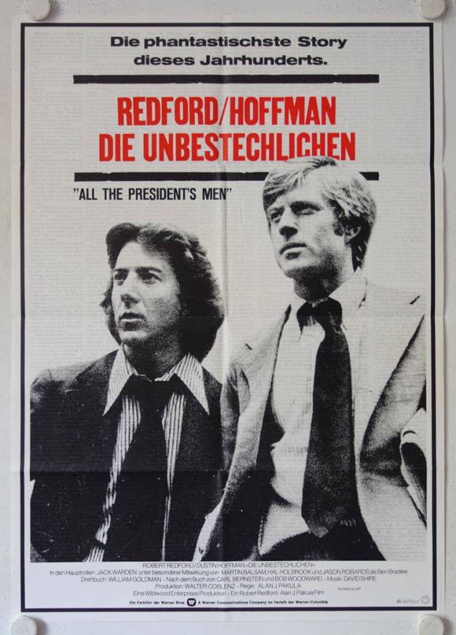 All the Presidents Men original release german movie poster